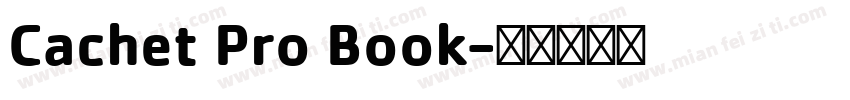 Cachet Pro Book字体转换